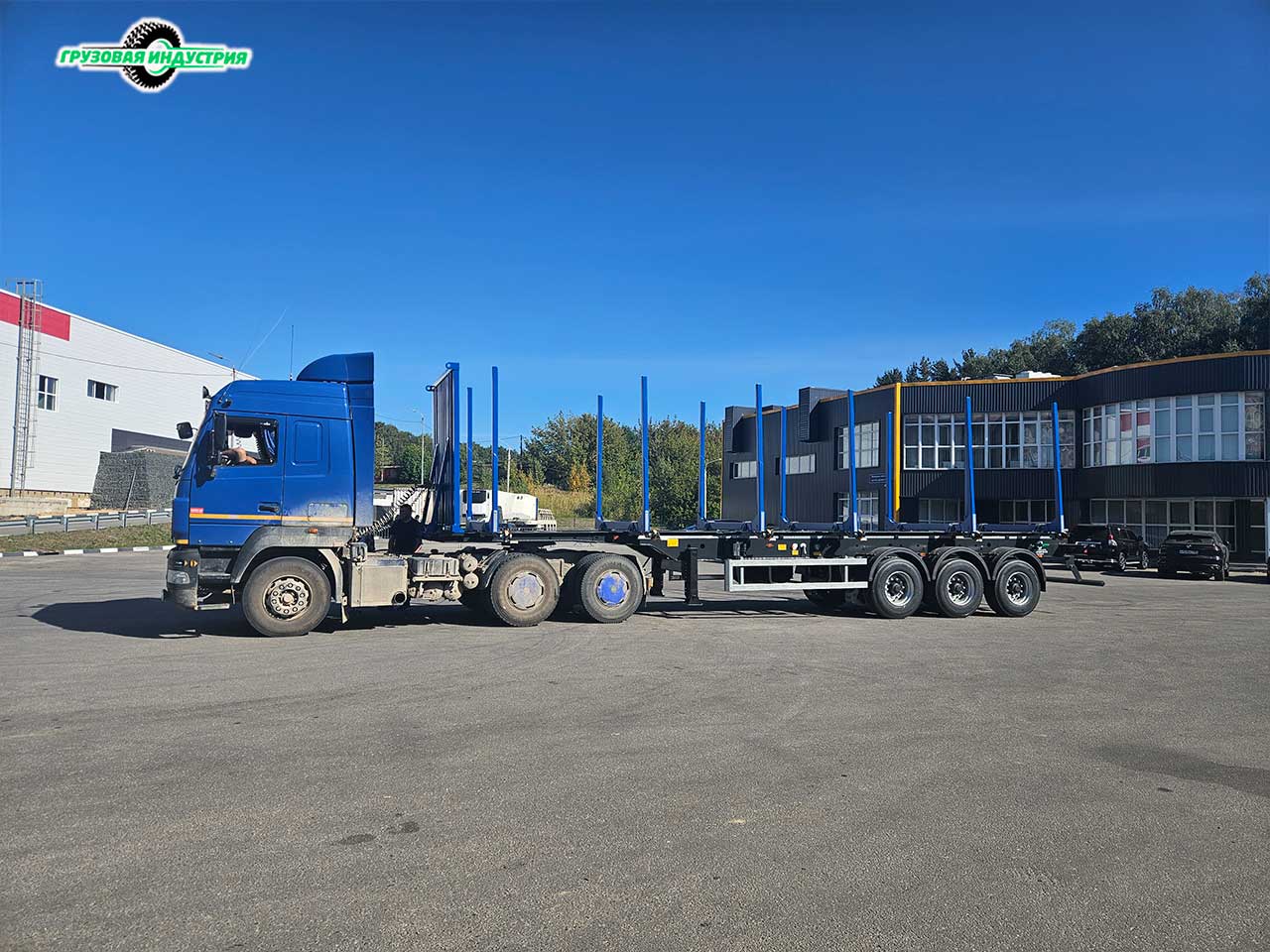 Отгрузка полуприцепа сортиментовоза (лесовоза) Тонар L3 9445 в Вологодскую область Отгрузка полуприцепа сортиментовоза (лесовоза) Тонар L3 9445 в Вологодскую область